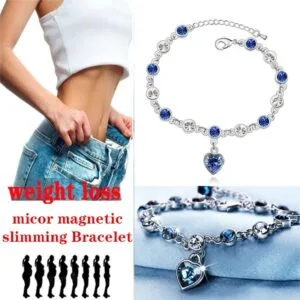Exquisite Love Shape Weight Loss Bracelet 925 Pure Silver
