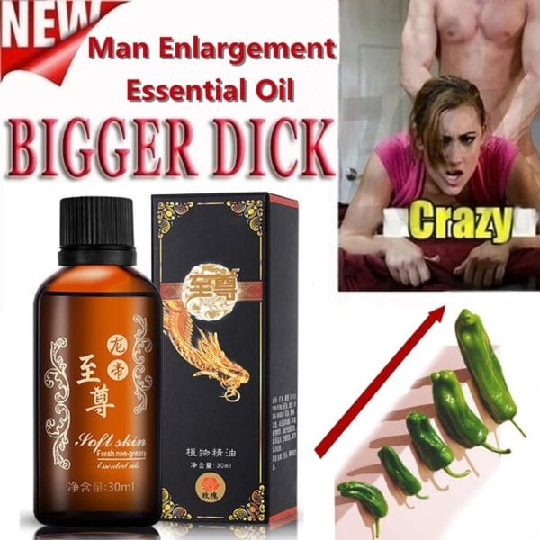 Penis Thickening Growth Enlarge Massage Enlargement Oil