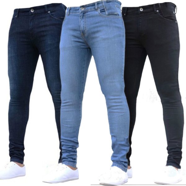 High Waist Zipper Stretch Jeans