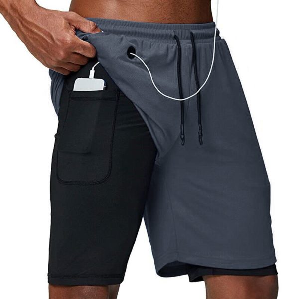 Running Shorts Men Fitness Gym Training Sports Shorts