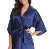 Silk Kimono Robe Bathrobe