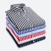 Striped Men's Casual Long Sleeve Business Formal Plaid Shirt