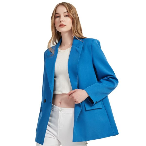 Autumn and Spring Women's blazer jacket casual solid color