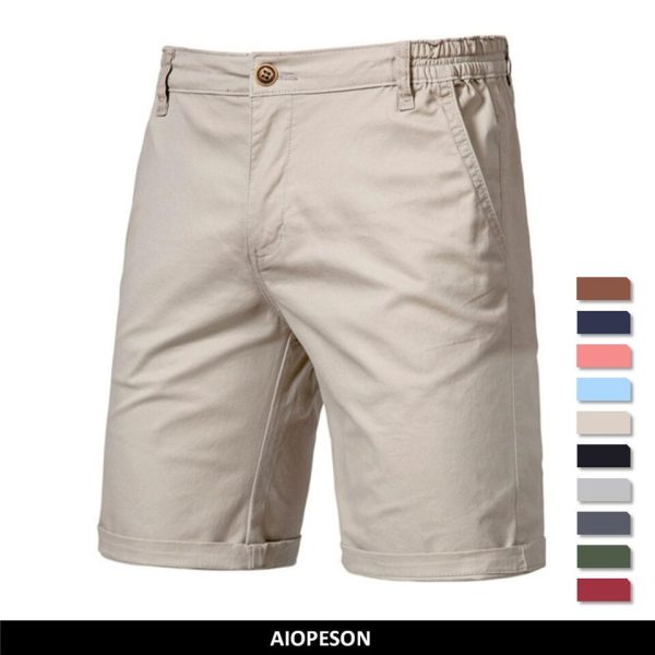 Cotton Solid High Quality Casual Shorts