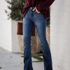 High Waist Flared Women Jeans Plus Size Full Length