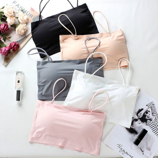 Breathable Mesh Tube Bra Strapless Crop Tops Women Ladies Sexy Bralette Bra Bandeau Summer Dress Solderless Crop Top